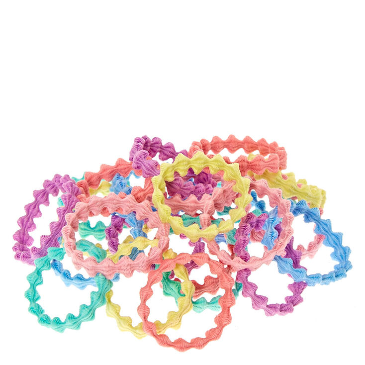 Claire&#39;s Club Pastel Wave Hair Ties - 24 Pack,