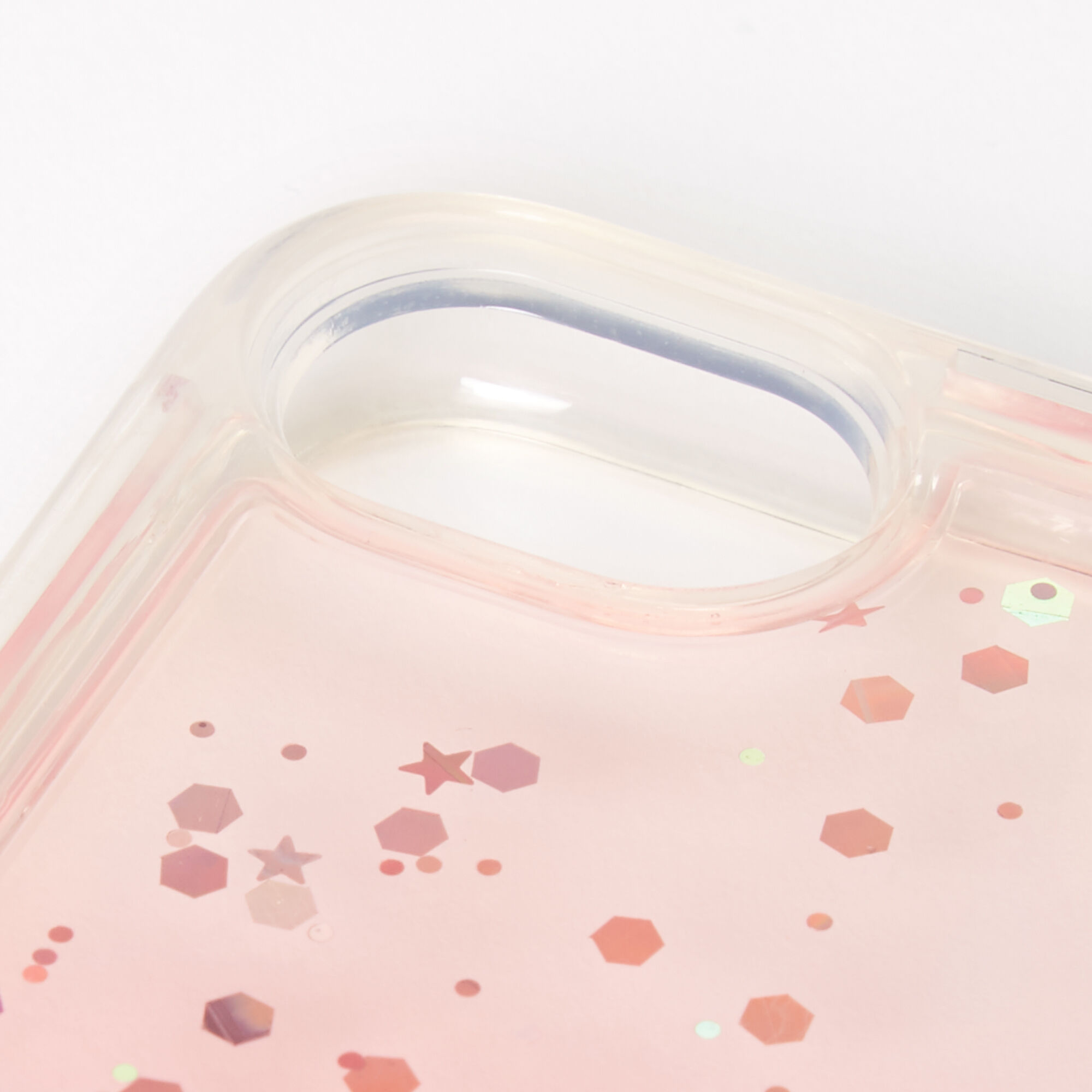 Red Glitter Star Liquid Fill Phone Case - Fits iPhone® 6/7/8/SE,
