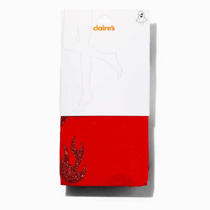 Collants flammes diable rouge - S/M,