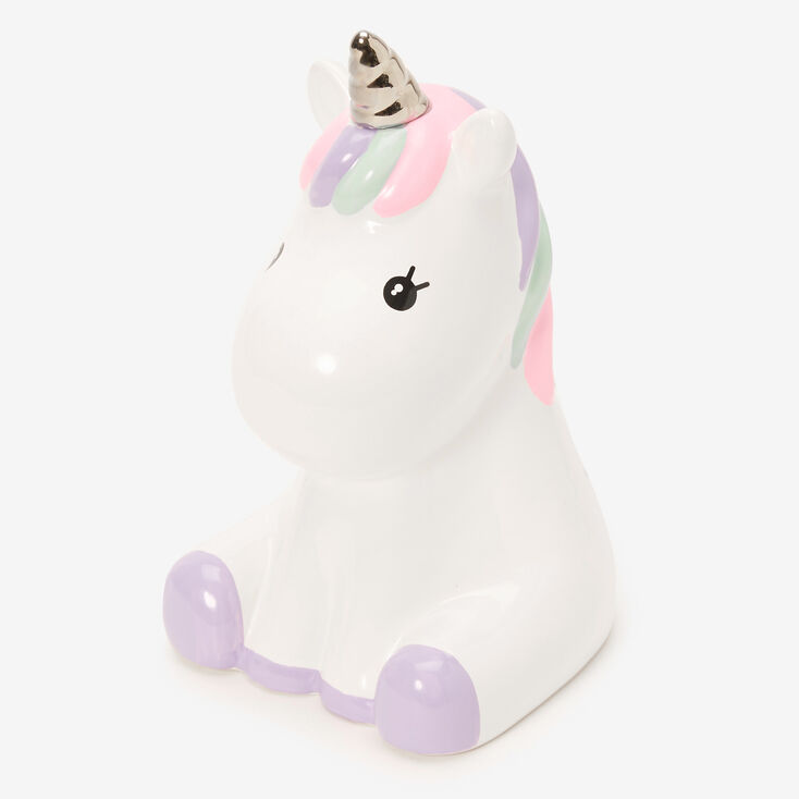 Claire&#39;s Club Unicorn Ceramic Bank - White,