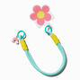Mint &amp; Yellow Flower Phone Wrist Strap,