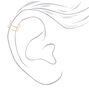 Gold Thin Double Band Ear Cuff,