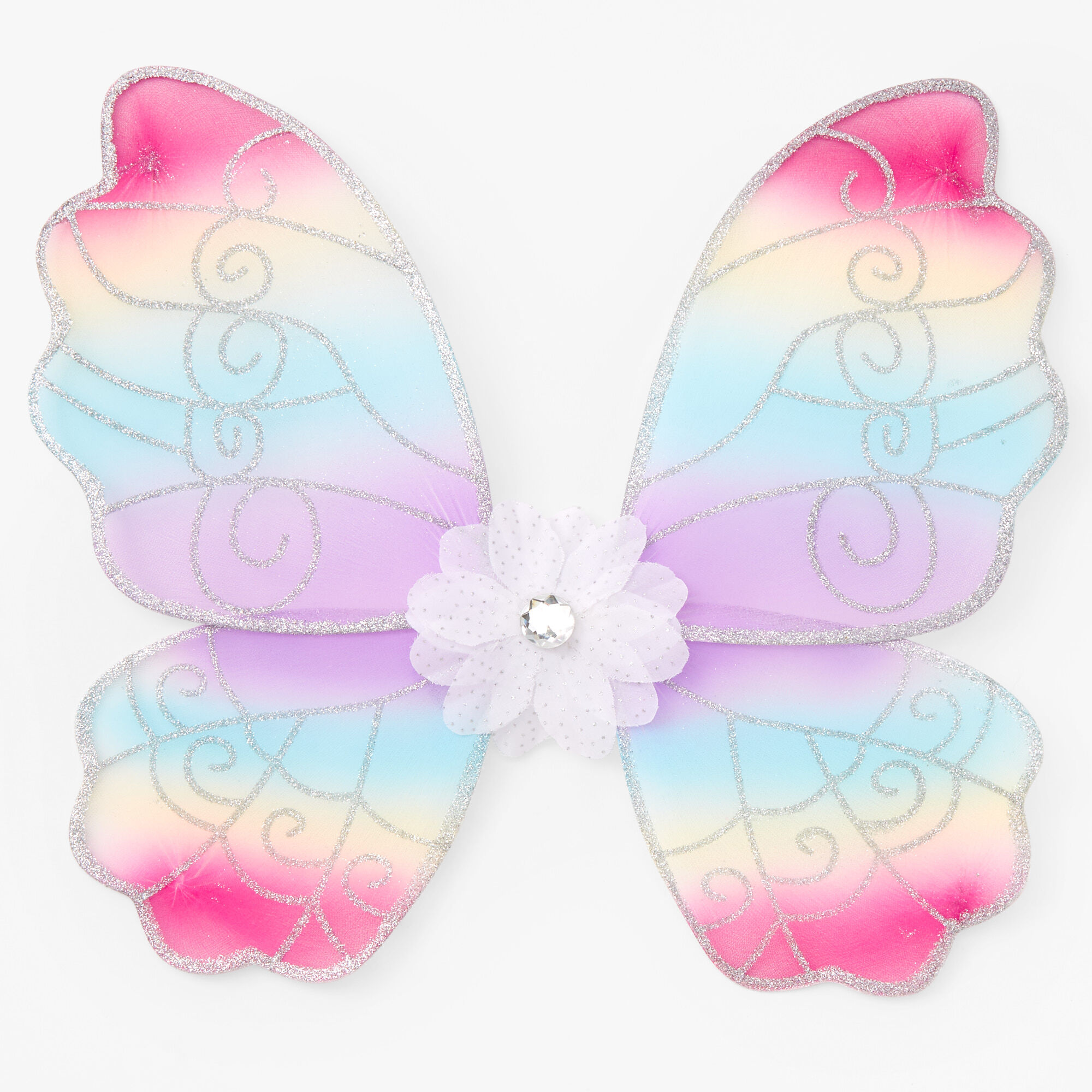 View Claires Club Pastel Rainbow Butterfly Wings White information
