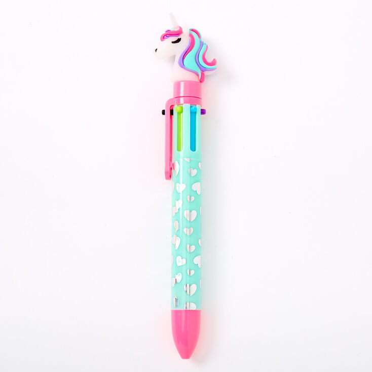 Stylo 10&nbsp;couleurs Miss Glitter la licorne,