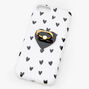 Black &amp; White Hearts Ring Stand Phone Case - Fits iPhone&reg; 6/7/8/SE,