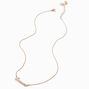 Gold-tone Script Zodiac Pendant Necklace - Cancer ,