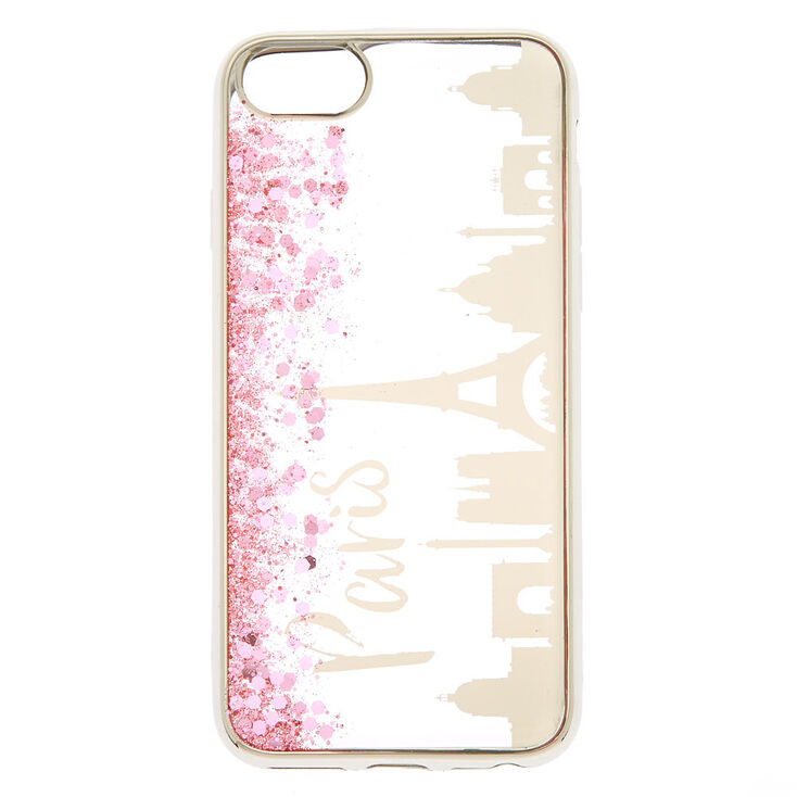 Pink Glitter Paris Phone Case Fits Iphone 6 7 8 Se Claire S Us