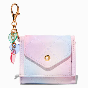 Porte-monnaie d&eacute;pliant d&eacute;grad&eacute; multicolore,
