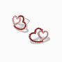 Two Hearts Stud Earrings,
