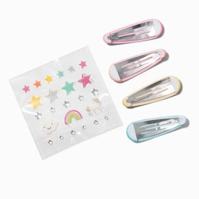 Claire&#39;s Club Make-It-Yourself Rainbow Snap Hair Clip Kit,