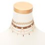 Gold Festival Choker Necklaces - 4 Pack,