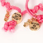 Bracelets tress&eacute;s r&eacute;glables Sky Brown&trade; - Rose, lot de 2,