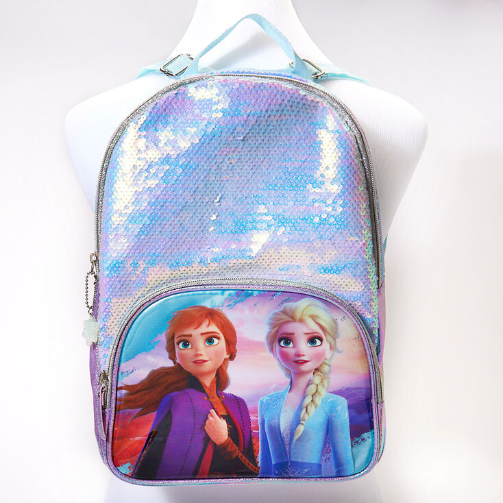 Sac &agrave; dos de taille moyenne &agrave; sequins holographiques Elsa et Anna de La Reine des Neiges&nbsp;2 &copy;Disney - Violet,