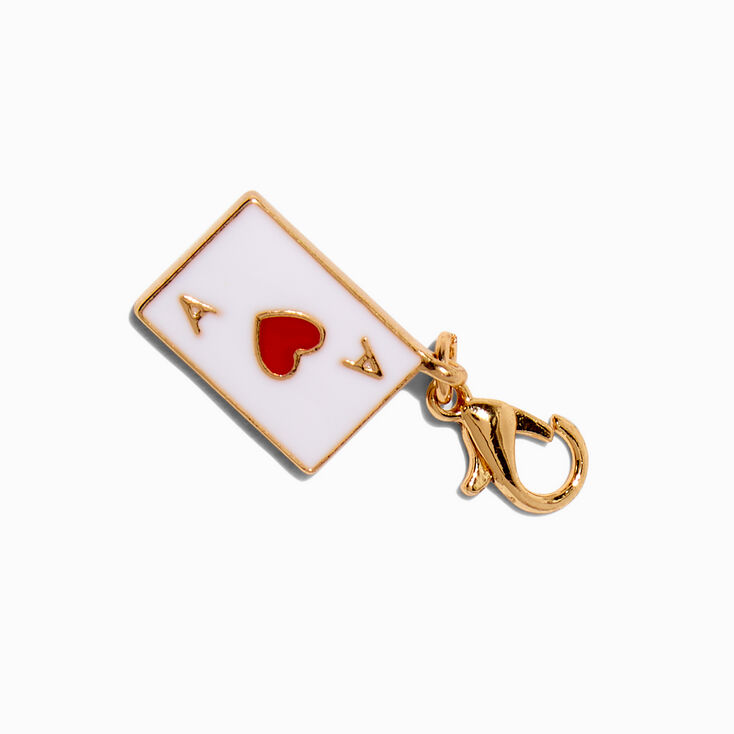 T H E M E x Claire&#39;s Gold-tone Ace of Hearts Charm,