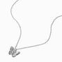 Silver-tone Butterfly Pendant Necklace,