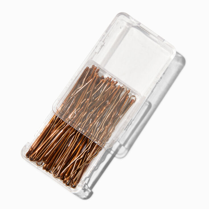 Large Bobby Pins - Brown, 30 Pack,