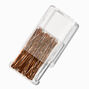 Large Bobby Pins - Brown, 30 Pack,