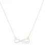 Silver Infinity Love Pendant Necklace,