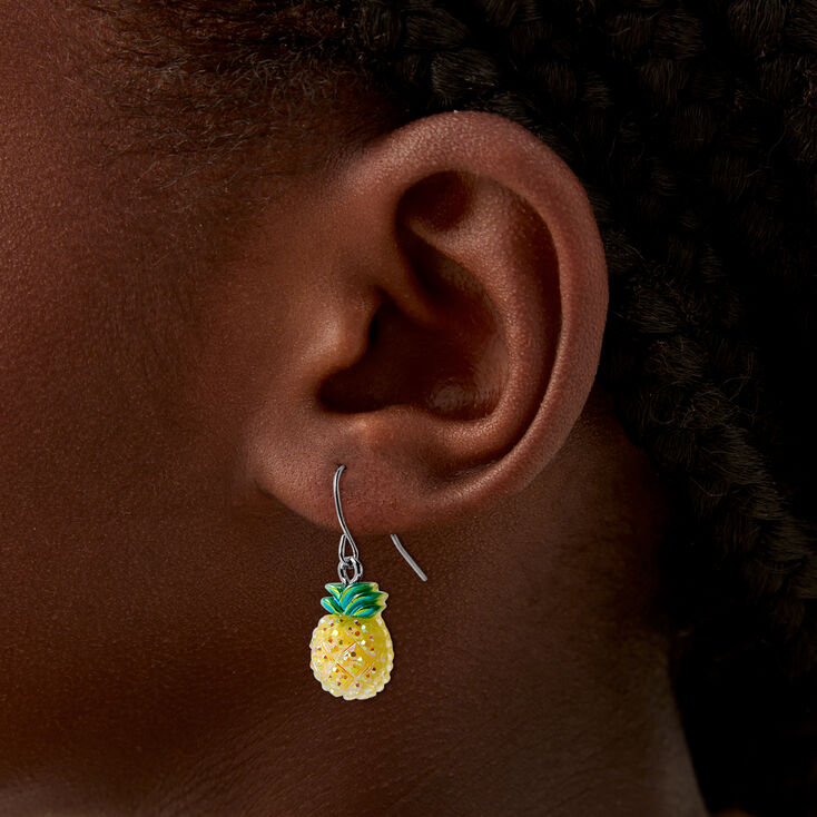Iridescent AB Pineapple Drop Earrings,