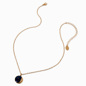 Mood Crescent Moon Pendant Necklace ,