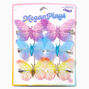 MeganPlays&trade; Claire&#39;s Exclusive Rainbow Butterfly Hair Clips - 6 Pack,