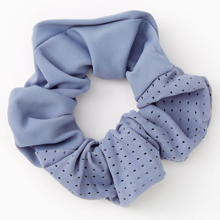 Blue Mesh Sport Hair Scrunchie,