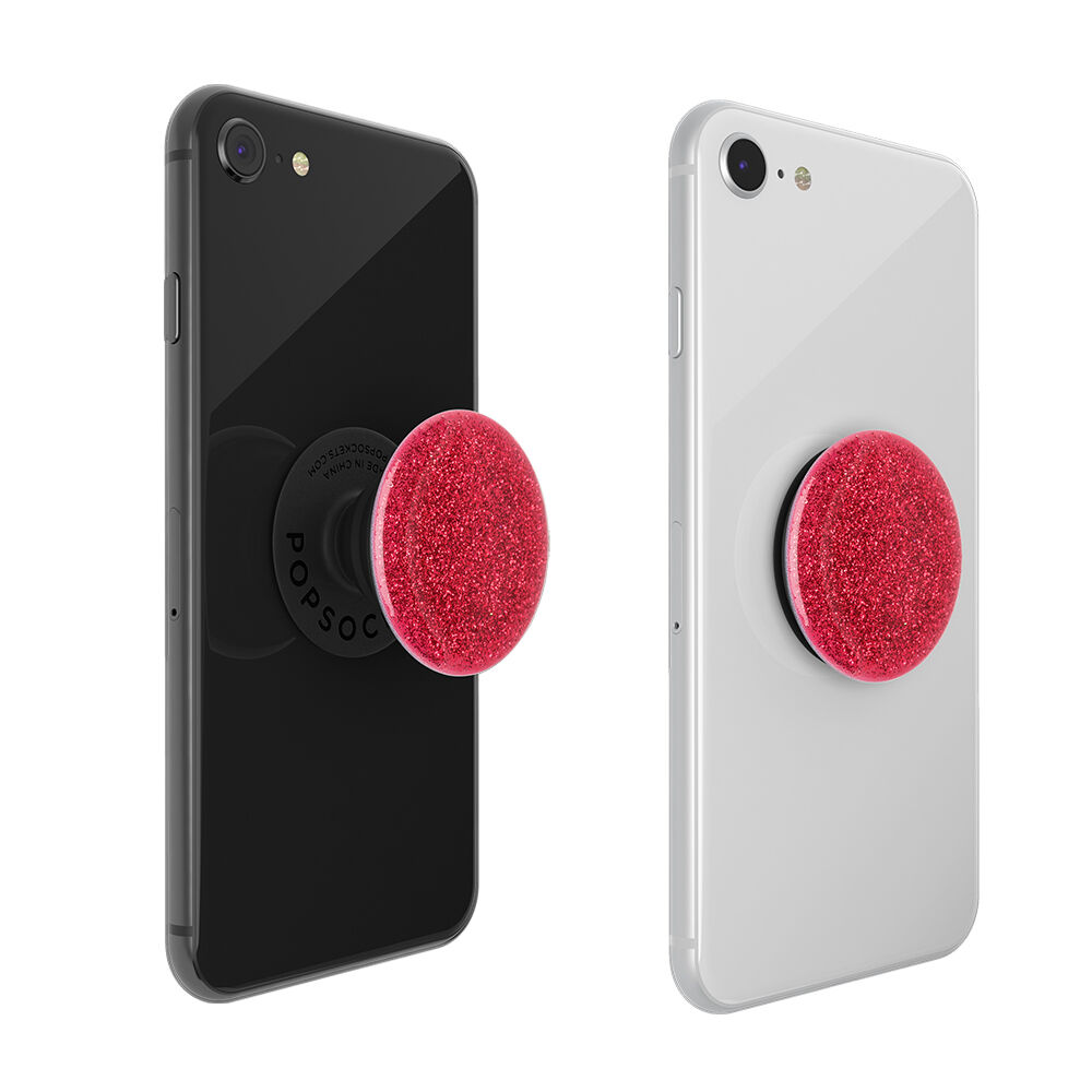 PopSocket PopGrip rouge à paillettes,