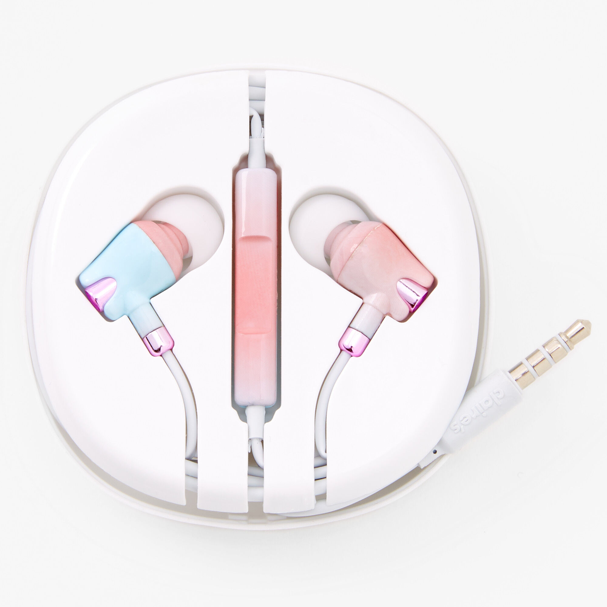 View Claires Pastel Silicone Earbuds Rainbow information