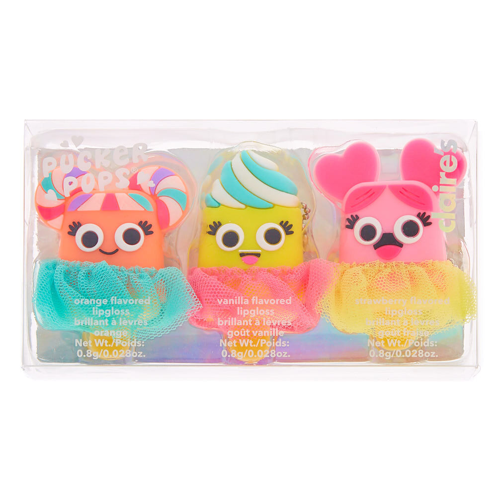 Pucker Pops Tutu Sweets Lip Gloss Set - 3 Pack,
