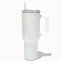 White Holographic Stainless Steel Handled Tumbler,