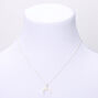 Silver Seashell Horn Pendant Necklace - White,