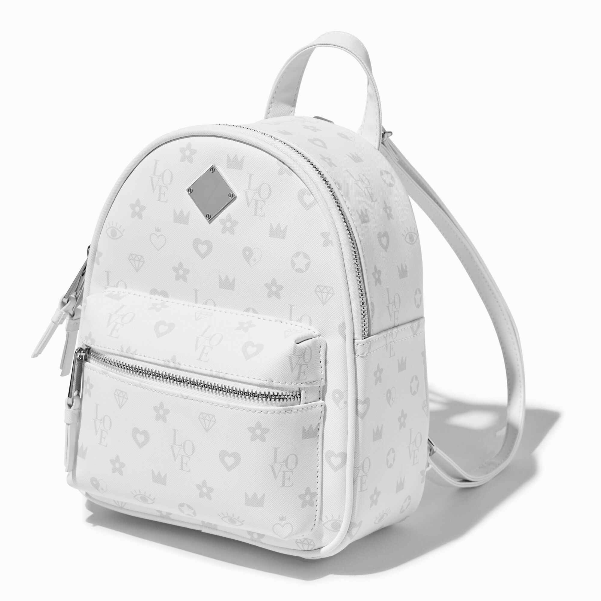 White sales backpack purse