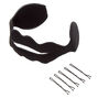 Kit d&rsquo;accessoires pour chignon rouleau avec n&oelig;ud noir,