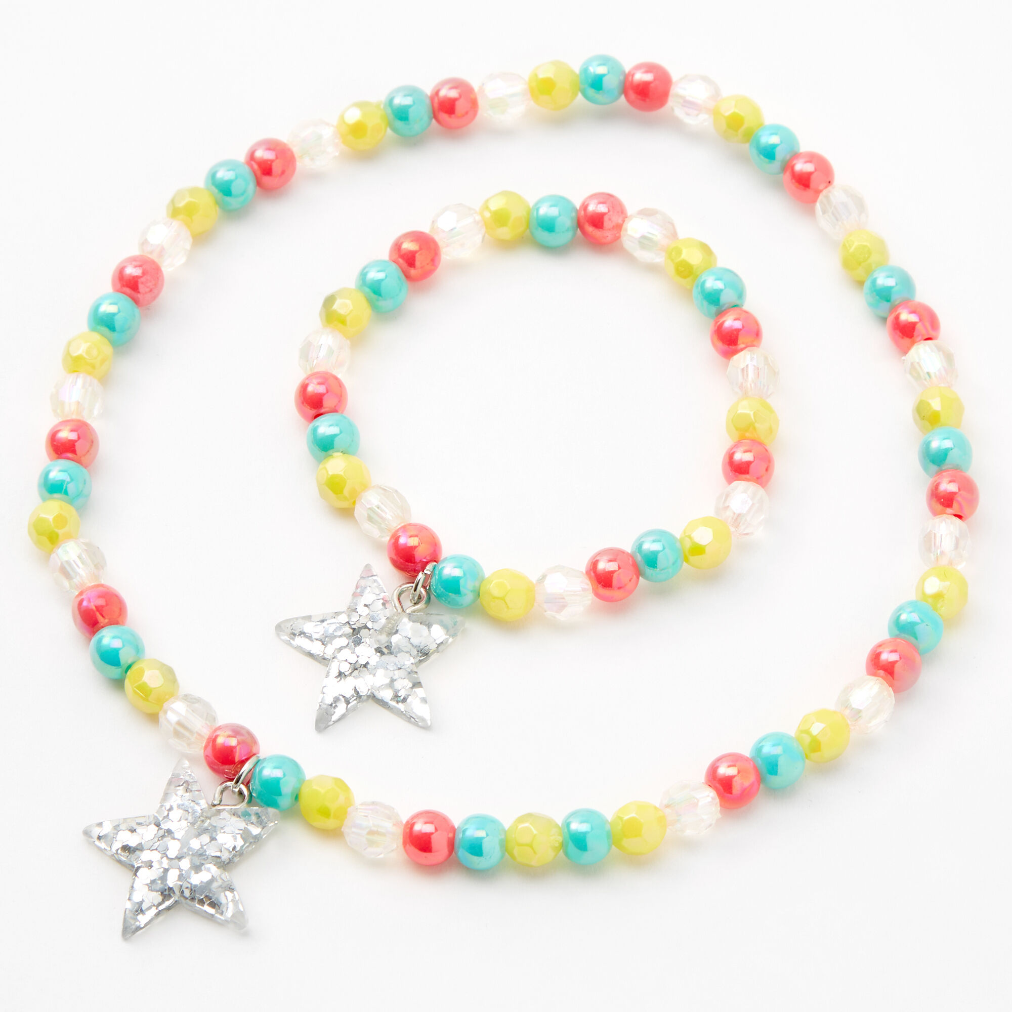 Claire's Club Star Beaded Jewelry Set - 2 Pack,