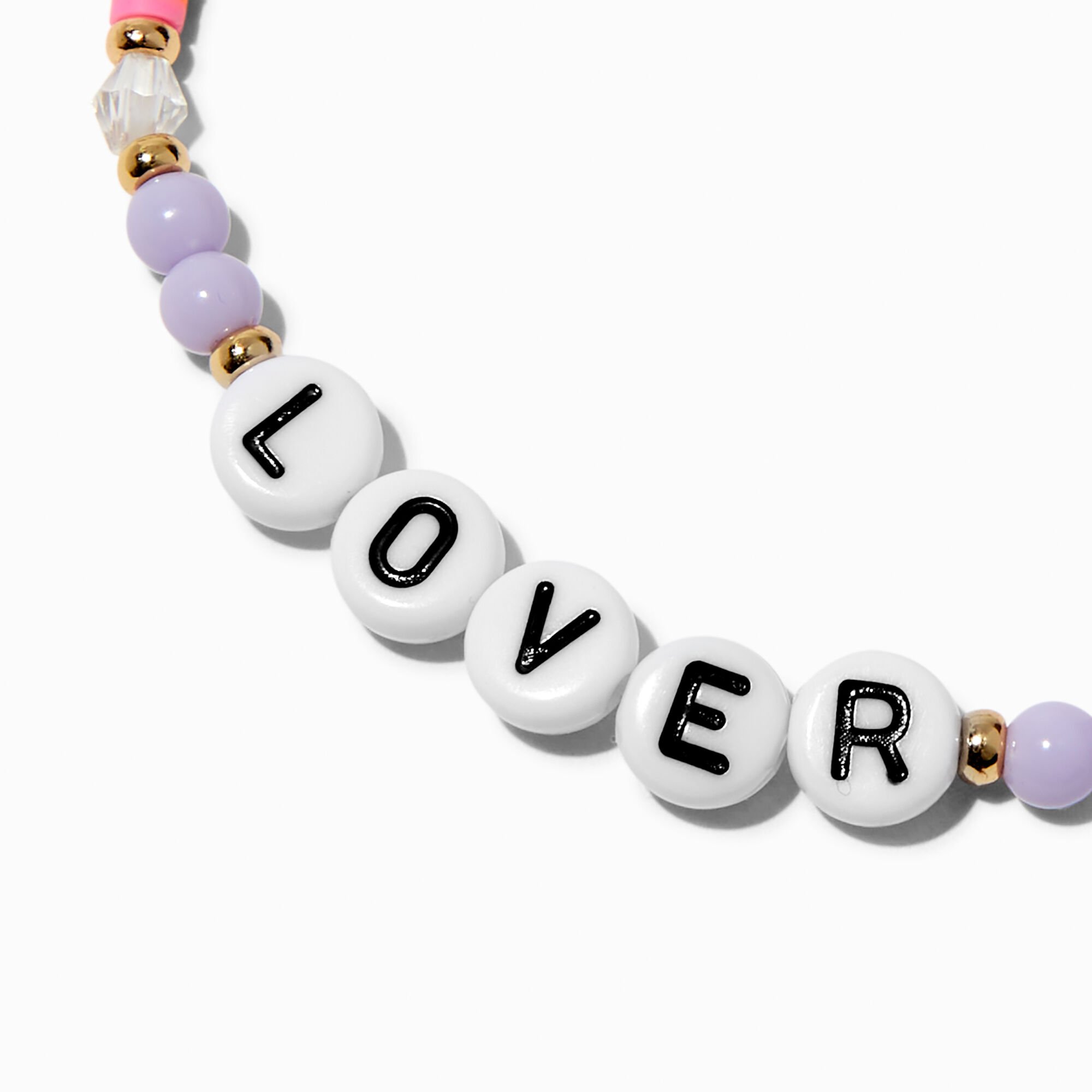 Bracelet élastique perlé « Lover »,