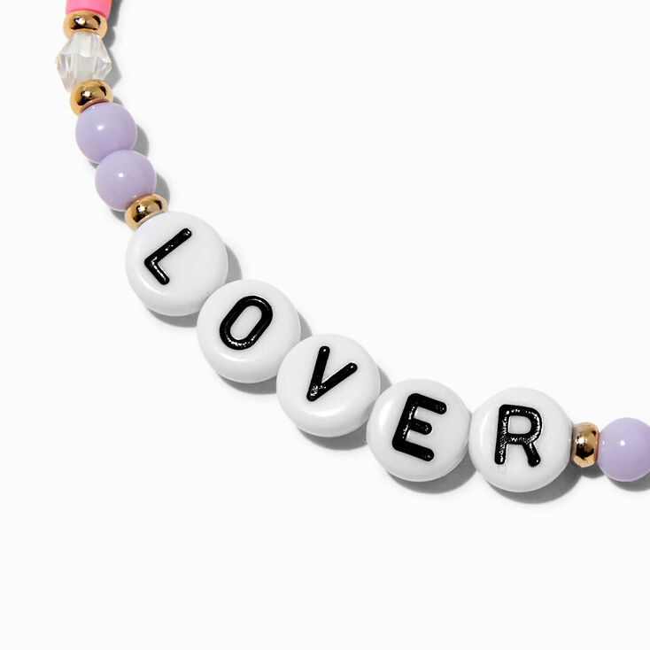 &quot;Lover&quot; Beaded Stretch Bracelet ,