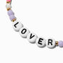 &quot;Lover&quot; Beaded Stretch Bracelet ,