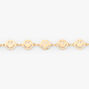 Gold Happy Face Charm Bracelet,