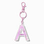 Initial Water-Filled Keychain - A,