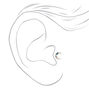 Silver Moon Tragus Flat Back Earrings - 3 Pack,