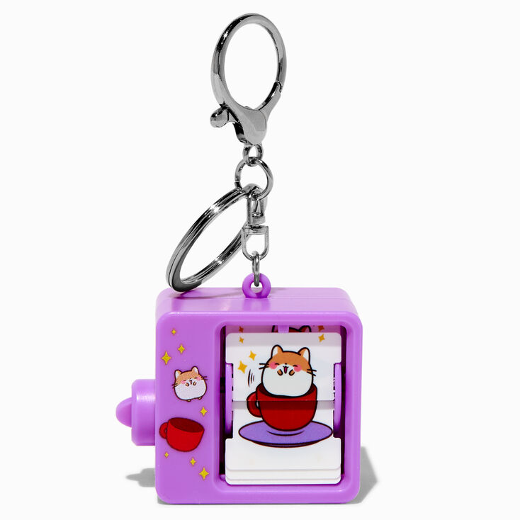 Moving Book Wind-Up Keychain,