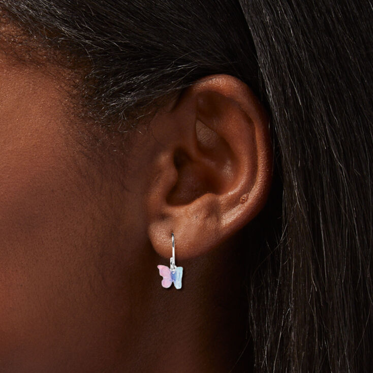 Pastel Butterfly Earrings Set - 6 Pack,