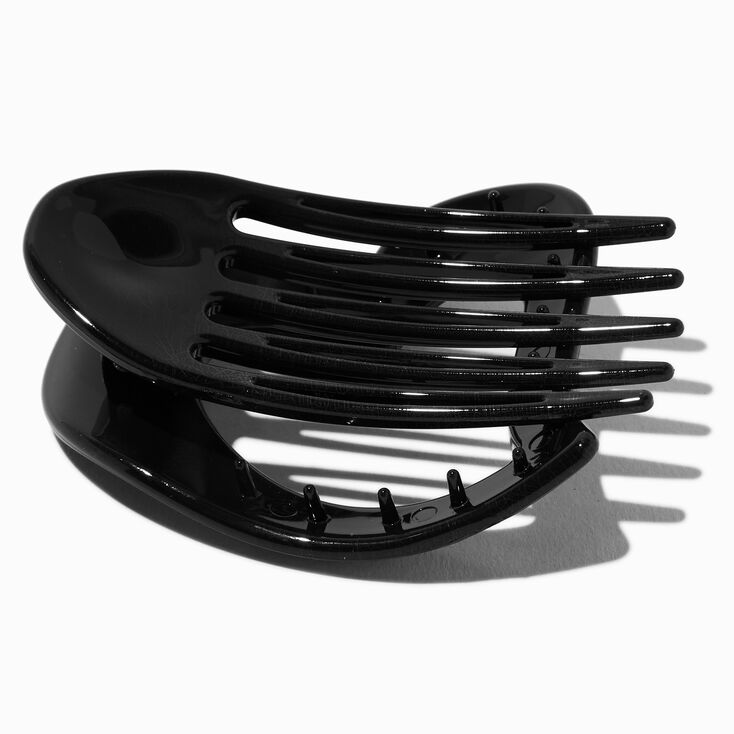 Heart Yoga Hair Claw - Black,
