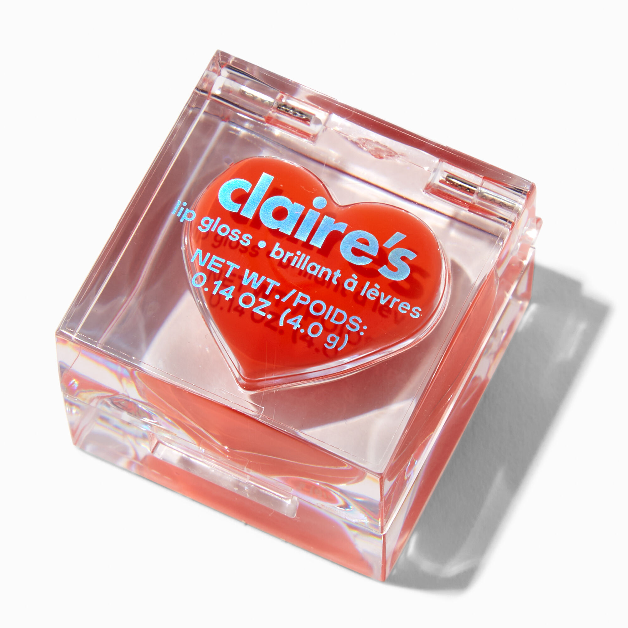 Heart Shaped Lip Goss Pot Red Claire s US
