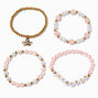 Bracelets &eacute;lastiques perl&eacute;s avec perles de rocaille Princesse Claire&#39;s&nbsp;Club - Lot de 4,