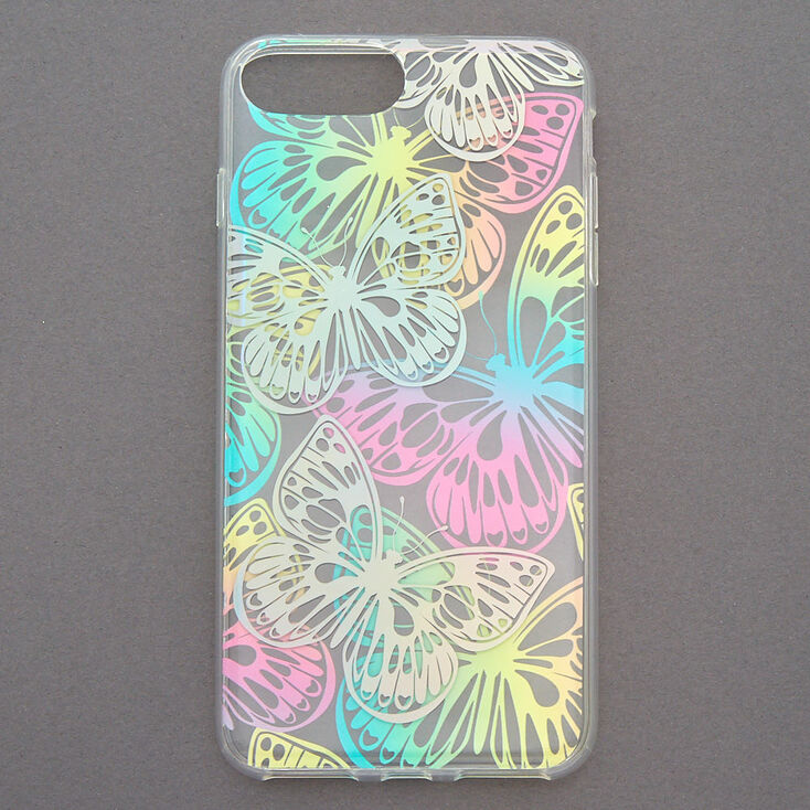 Pastel Holographic Butterfly Phone Case - Fits iPhone 6/7/8 Plus,