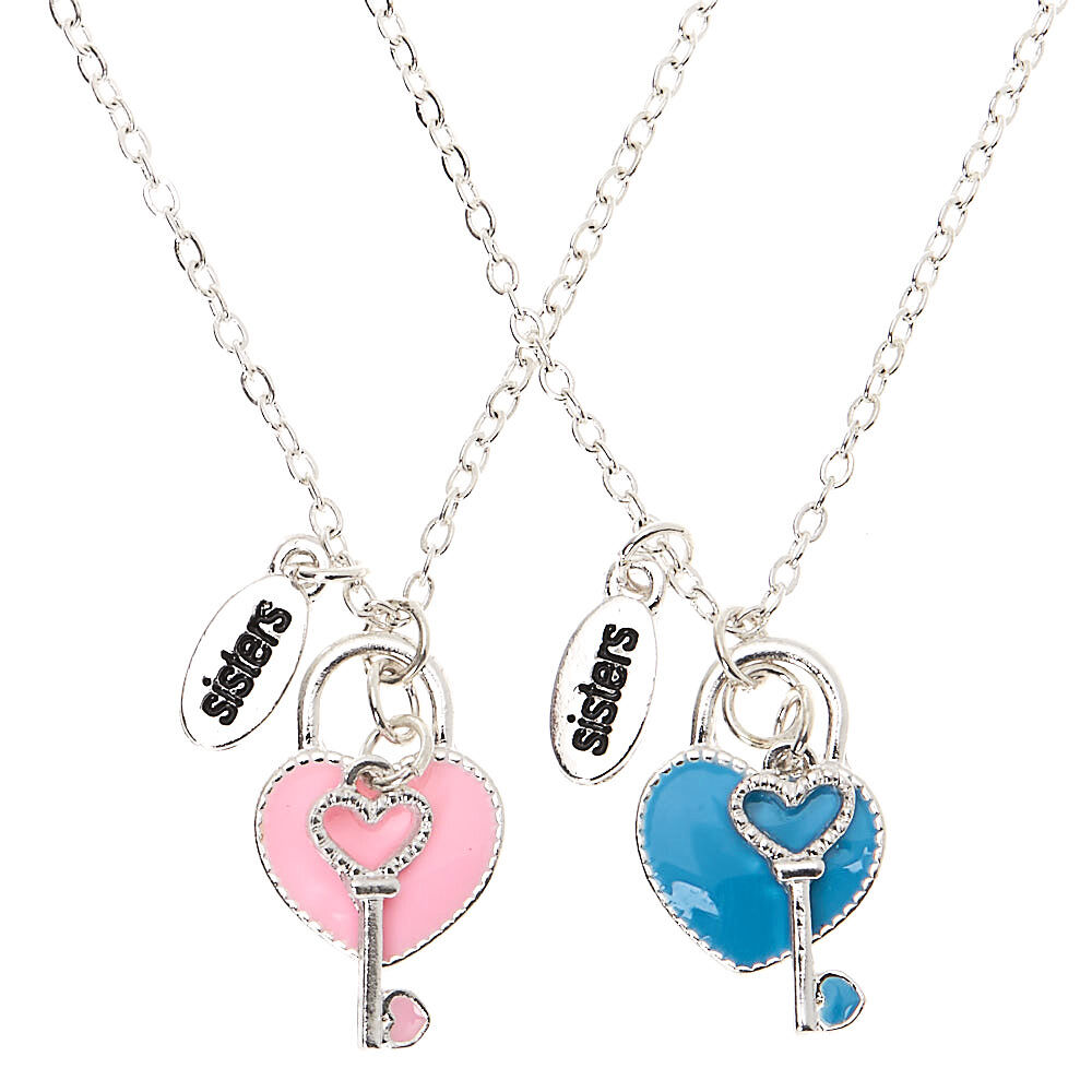 Big Sister & Little Sister Birthday Gifts, Sister Heart Necklace Gift Set  of 2, Big Sis Lil Sis Jewelry Gifts for Girls, Little Girls, Teens, Tweens,  Kids (Berry Pink) - Walmart.com