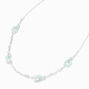 Mint Green Chunky Link Chain Necklace,