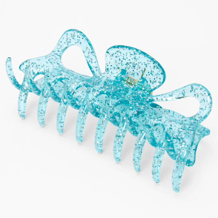 Blue Glitter Large Hair Claw,