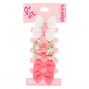 Claire&#39;s Club Bow Hair Clips - Pink, 6 Pack,